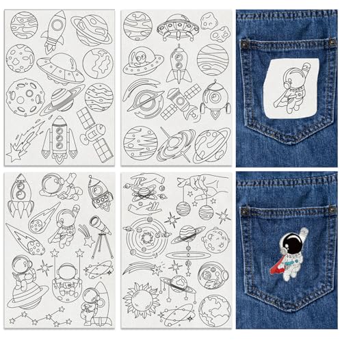 FREEBLOSS 50St. Wasserlösliche Stickereimuster Handnähstabilisator UFO-Thema Stickstabilisator Kleber Stick und Wash Away Stickerei Stabilisator für Hüte Handschuhe Kleidung Reparatur FREEBLOSS 50St. Wasserlösliche Stickereimuster Handnähstabilisator UFO-Thema Stickstabilisator Kleber Stick und Wash Away Stickerei Stabilisator für Hüte Handschuhe Kleidung Reparatur von FREEBLOSS