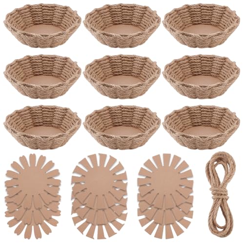 FREEBLOSS 6 Set Korbflechtset Korbflechtset Aus Schnur Kreative Geflochtene Schüssel Geeignet Für Kunst Und Handwerksprojekte von Kindern Mit Einschränkungen Osterkörbchen Aktivitäten Für Ostereier FREEBLOSS 6 Set Korbflechtset Korbflechtset Aus Schnur Kreative Geflochtene Schüssel Geeignet Für Kunst Und Handwerksprojekte von Kindern Mit Einschränkungen Osterkörbchen Aktivitäten Für Ostereier von FREEBLOSS
