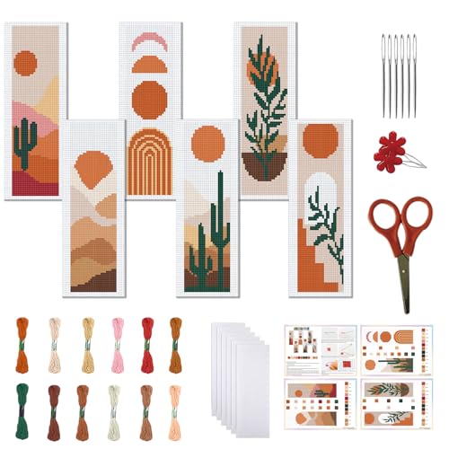 FREEBLOSS 6 Set Kreuzstich Lesezeichen Set Kreuzstich Set Bohemian Szene Gestempeltes Stick Lesezeichen Mit Anleitung Kreuzstich Sets Für Erwachsene DIY Lesezeichen Set 8.66''X3.15'' FREEBLOSS 6 Set Kreuzstich Lesezeichen Set Kreuzstich Set Bohemian Szene Gestempeltes Stick Lesezeichen Mit Anleitung Kreuzstich Sets Für Erwachsene DIY Lesezeichen Set 8.66''X3.15'' von FREEBLOSS