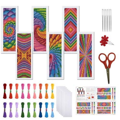 FREEBLOSS 6 Set Kreuzstich Lesezeichen Sets Blumenmuster Gestempeltes Stickset Stich Lesezeichen DIY Lesezeichen Bedruckte Kreuzstich Sets Mit Anleitung Für Anfänger Und Erwachsene 8''X2.4'' FREEBLOSS 6 Set Kreuzstich Lesezeichen Sets Blumenmuster Gestempeltes Stickset Stich Lesezeichen DIY Lesezeichen Bedruckte Kreuzstich Sets Mit Anleitung Für Anfänger Und Erwachsene 8''X2.4'' von FREEBLOSS