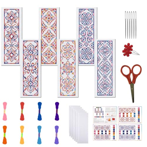 FREEBLOSS 6 Set Kreuzstich Lesezeichen Sets Bunte Blumen DIY Lesezeichen Kreuzstich Kits Gestempelte Stick Lesezeichen Für Erwachsene Anfänger Kreuzstich Lesezeichen FREEBLOSS 6 Set Kreuzstich Lesezeichen Sets Bunte Blumen DIY Lesezeichen Kreuzstich Kits Gestempelte Stick Lesezeichen Für Erwachsene Anfänger Kreuzstich Lesezeichen von FREEBLOSS