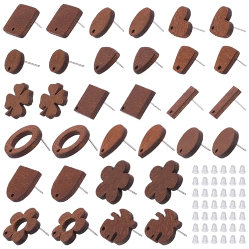 FREEBLOSS 64 Stück 0.26'' 0.87'' Ohrstecker Aus Naturholz Mit 70 Ohrringverschlüssen Verschiedene Stile Ohrstecker Aus Holz Mit Loch Für DIY Schmuckherstellung Geschenk Für Frauen FREEBLOSS 64 Stück 0.26'' 0.87'' Ohrstecker Aus Naturholz Mit 70 Ohrringverschlüssen Verschiedene Stile Ohrstecker Aus Holz Mit Loch Für DIY Schmuckherstellung Geschenk Für Frauen von FREEBLOSS