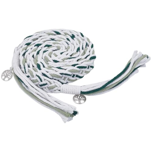FREEBLOSS 75 Zoll Hochzeits Lasso Seil Aus Weicher Baumwolle Handfasting Kordel Für Hochzeit Traditionelles Lasso Seil Mit Anhängern Handbinden Für Zeremonien Einheitsrituale Grün Und Weiß FREEBLOSS 75 Zoll Hochzeits Lasso Seil Aus Weicher Baumwolle Handfasting Kordel Für Hochzeit Traditionelles Lasso Seil Mit Anhängern Handbinden Für Zeremonien Einheitsrituale Grün Und Weiß von FREEBLOSS