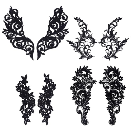 FREEBLOSS 8 Stück Schwarze Blätter Bestickte Applikationen Spitzenapplikationen Verzierungen Zum Aufnähen Florale Stickerei Spitzenstoff Zum Nähen von Kleidern Kleidung Kissenzubehör FREEBLOSS 8 Stück Schwarze Blätter Bestickte Applikationen Spitzenapplikationen Verzierungen Zum Aufnähen Florale Stickerei Spitzenstoff Zum Nähen von Kleidern Kleidung Kissenzubehör von FREEBLOSS
