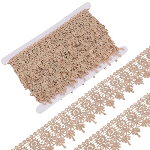 FREEBLOSS 8 Yards Gold Spitzenborte Vintage Spitzenband Borten 7 cm Breite Band Spitze mit Blumenmuster zum Nähen Spitze Stoff Rolle Bänder für Hochzeitskleider DIY Handwerk FREEBLOSS 8 Yards Gold Spitzenborte Vintage Spitzenband Borten 7 cm Breite Band Spitze mit Blumenmuster zum Nähen Spitze Stoff Rolle Bänder für Hochzeitskleider DIY Handwerk von FREEBLOSS