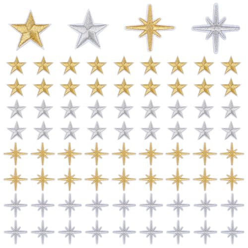 FREEBLOSS 80 Stück Bestickte Aufnäher Stern Stickerei Applikation 4 Stile Mond Zum Aufbügeln Bestickte Aufnäher Zum Aufnähen Für Kleidung Und Kleid Hut Jeans DIY Zubehör FREEBLOSS 80 Stück Bestickte Aufnäher Stern Stickerei Applikation 4 Stile Mond Zum Aufbügeln Bestickte Aufnäher Zum Aufnähen Für Kleidung Und Kleid Hut Jeans DIY Zubehör von FREEBLOSS