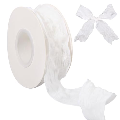 FREEBLOSS 9,1 m kariertes Band, Stoff, weißes Gingham-Band, Blasen, Gingham-Bänder für Geschenkverpackungen, Karten, Ballon-Dekoration, Ostern, Basteln, 4,9 cm breit FREEBLOSS 9,1 m kariertes Band, Stoff, weißes Gingham-Band, Blasen, Gingham-Bänder für Geschenkverpackungen, Karten, Ballon-Dekoration, Ostern, Basteln, 4,9 cm breit von FREEBLOSS