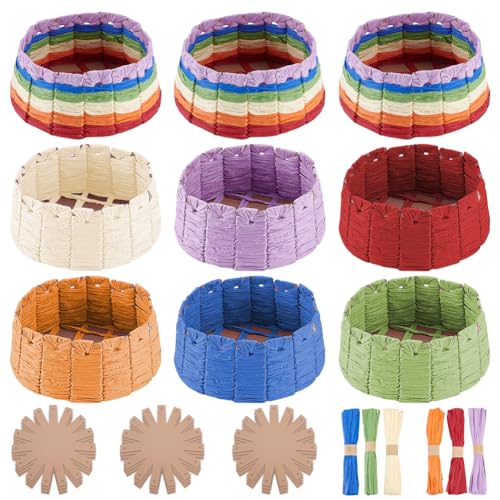 FREEBLOSS 9 Korbflechtset Kreativer Bastkorb Mit Anleitung Osterkorb Basteln Set Korbflechtzubehör Für Erwachsene Kreative Geflochtene Schalen Sets Für Osteraktivitäten 12 x 12'' Vorlagen FREEBLOSS 9 Korbflechtset Kreativer Bastkorb Mit Anleitung Osterkorb Basteln Set Korbflechtzubehör Für Erwachsene Kreative Geflochtene Schalen Sets Für Osteraktivitäten 12 x 12'' Vorlagen von FREEBLOSS