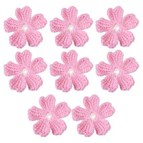 FREEBLOSS Bunte Blumenaufnäher, gehäkelt, Kirschblüten, bestickt, 6,3 cm, Häkelblumen, Großpackung, Blumenreparatur, Flicken für Kleidung, Handwerk, Dekorationen, 8 Stück FREEBLOSS Bunte Blumenaufnäher, gehäkelt, Kirschblüten, bestickt, 6,3 cm, Häkelblumen, Großpackung, Blumenreparatur, Flicken für Kleidung, Handwerk, Dekorationen, 8 Stück von FREEBLOSS