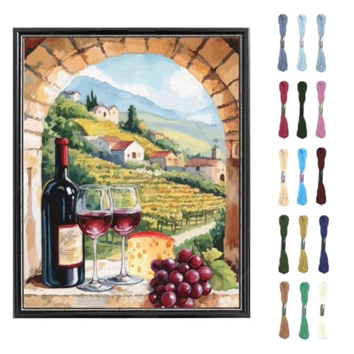 FREEBLOSS Kreuzstich Set Für Anfänger Ländliche Landschaft Gestempeltes Kreuzstich Wandbehang DIY Stickset Mit Anleitung 15.8" x 19.7" FREEBLOSS Kreuzstich Set Für Anfänger Ländliche Landschaft Gestempeltes Kreuzstich Wandbehang DIY Stickset Mit Anleitung 15.8" x 19.7" von FREEBLOSS
