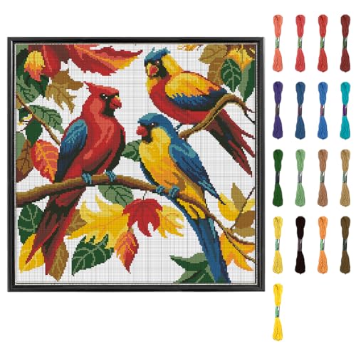 FREEBLOSS Kreuzstich Set Zum Aufhängen An Der Wand Bunter Papagei Gestempeltes Cross Stitch Kit Wandgemälde Realistischer Stil Kreuzstich Wanddekoration Für Zuhause Vorgedruckte Gezählte FREEBLOSS Kreuzstich Set Zum Aufhängen An Der Wand Bunter Papagei Gestempeltes Cross Stitch Kit Wandgemälde Realistischer Stil Kreuzstich Wanddekoration Für Zuhause Vorgedruckte Gezählte von FREEBLOSS