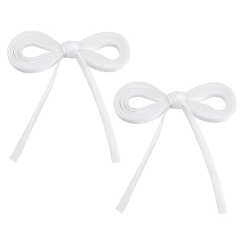 FREEBLOSS Raffhalter für Hochzeitskleid, verstellbar, mit Reißverschluss, 500 x 1,2 cm, Weiß, 2 Stück FREEBLOSS Raffhalter für Hochzeitskleid, verstellbar, mit Reißverschluss, 500 x 1,2 cm, Weiß, 2 Stück von FREEBLOSS