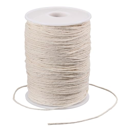 FREEBLOSS Sashiko-Garn, 100 % Baumwolle, Stickgarn, 9 Stränge, weißes Handnähgarn für Handarbeiten, Sashiko-Zubehör, 180 m von FREEBLOSS