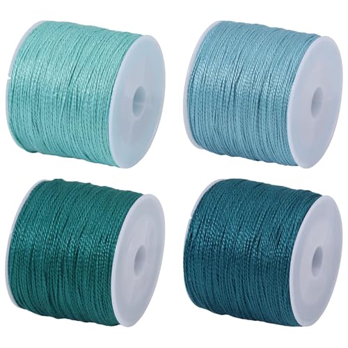 FREEBLOSS Sashiko Garn Sashiko Strang 110 Yards X 4 Farben Blau Baumwoll Stickgarn Japanisches Quilting Und Stick Nähset von FREEBLOSS