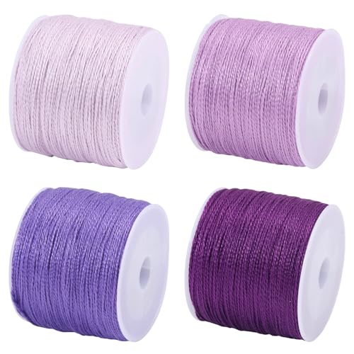 FREEBLOSS Sashiko Garn Sashiko Strang 110 Yards X 4 Farben Lila Baumwoll Stickgarn Japanisches Quilting Und Stick Nähset von FREEBLOSS