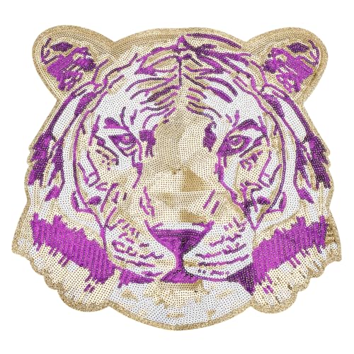 FREEBLOSS Tiger Patch Mit Pailletten Zum Aufbügeln Pailletten Patches Mit Kleber Glänzende Tiger Patches Zum Aufbügeln Pailletten Patches Für Kleidungsdekoration Und Reparatur FREEBLOSS Tiger Patch Mit Pailletten Zum Aufbügeln Pailletten Patches Mit Kleber Glänzende Tiger Patches Zum Aufbügeln Pailletten Patches Für Kleidungsdekoration Und Reparatur von FREEBLOSS