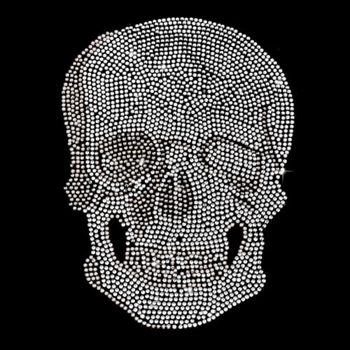 FREEBLOSS Totenkopf-Aufbügel-Hotfix-Transfer-Strasssteine, glitzernd, zum Aufbügeln, Abziehbilder für Kleidung, T-Shirt, Hochzeit FREEBLOSS Totenkopf-Aufbügel-Hotfix-Transfer-Strasssteine, glitzernd, zum Aufbügeln, Abziehbilder für Kleidung, T-Shirt, Hochzeit von FREEBLOSS