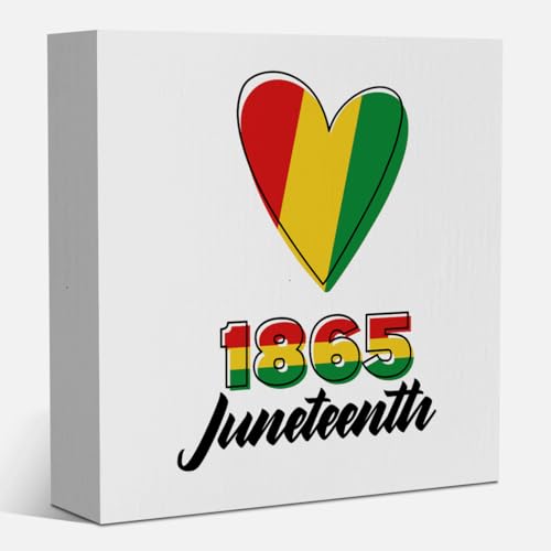 1865 Juneteenth Dekorationen Happy Freedom Day Dekor für Home Office 19. Juni 19. Juni Party Dekorationen Schwarze Geschichte Festival Dekor 12,7 x 12,7 cm 1865 Juneteenth Dekorationen Happy Freedom Day Dekor für Home Office 19. Juni 19. Juni Party Dekorationen Schwarze Geschichte Festival Dekor 12,7 x 12,7 cm von FREHVN