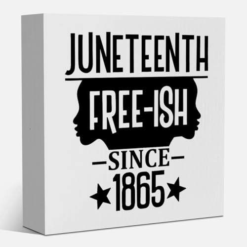 1865 Juneteenth Dekorationen für Büro 19. Juni Freedom Day Dekorationen Happy Juneteenth Party Dekor für Zuhause Schwarze Geschichte Festival Dekor 12,7 x 12,7 cm 1865 Juneteenth Dekorationen für Büro 19. Juni Freedom Day Dekorationen Happy Juneteenth Party Dekor für Zuhause Schwarze Geschichte Festival Dekor 12,7 x 12,7 cm von FREHVN