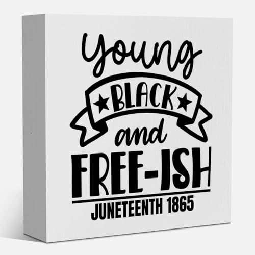 1865 Juneteenth Dekorationen für Home Office 19. Juni Freedom Day Dekorationen Junge schwarze und freie schwarze Geschichte Festival Feier Dekor 12,7 x 12,7 cm 1865 Juneteenth Dekorationen für Home Office 19. Juni Freedom Day Dekorationen Junge schwarze und freie schwarze Geschichte Festival Feier Dekor 12,7 x 12,7 cm von FREHVN