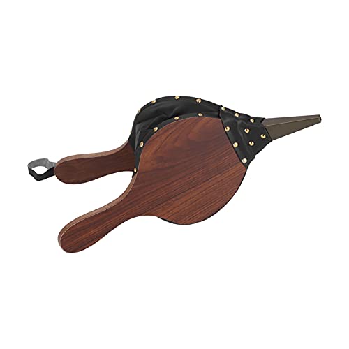 Feuerofengebläse | Manueller Kaminbalg für Feuerstelle / BBQ / Camping | Holzgriff mit Lederdüse | 42,9 x 19,1 cm kompaktes Design Feuerofengebläse | Manueller Kaminbalg für Feuerstelle / BBQ / Camping | Holzgriff mit Lederdüse | 42,9 x 19,1 cm kompaktes Design von FRELEAN