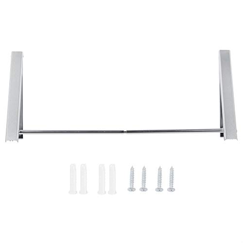 Wall Mounted Clothes Drying Rack | Space Aluminum Protective Folding Hanger for Towels/Coats/Umbrellas | 80cm Rod with Screws for Bathroom/Balcony/Office Wall Mounted Clothes Drying Rack | Space Aluminum Protective Folding Hanger for Towels/Coats/Umbrellas | 80cm Rod with Screws for Bathroom/Balcony/Office von FRELEAN