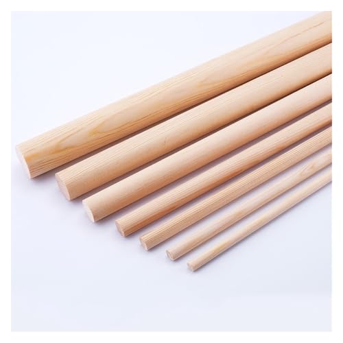 Bastel Holzstäbchen 50 stücke Modell Runde Holz Stick Lebensmittel Eis Am Stiel for Handwerk Machen Kuchen Dübel DIY Gebäude Holzbearbeitung Werkzeug(150MM_6MM) von FREOJGU