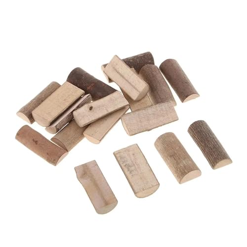 Bastel Holzstäbchen Mini Holz Sticks Halb Runde Rustikalen Baum Rinde Log Stücke for DIY von FREOJGU