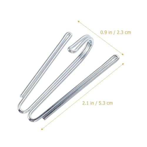 FREOJGU Gardinenhaken 30 Pcs Vier Gabel Gardinen Haken Metall Vorhang Band Tuch Ring Clamp Bad Hardware(30pcs) von FREOJGU