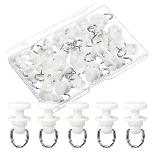 FREOJGU Gardinenhaken 50/100Pcs Vorhang Track Glider Decke Schiebe Haken Gardinen Schiene Roller Träger Dusche Pulley Fenster Acce(100pcs) von FREOJGU