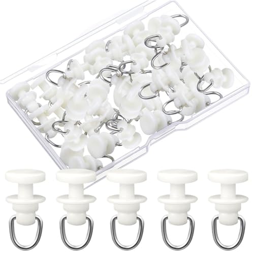FREOJGU Gardinenhaken 50/100Pcs Vorhang Track Glider Decke Schiebe Haken Gardinen Schiene Roller Träger Dusche Pulley Fenster Acce(50pcs) von FREOJGU