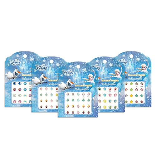 Frozen Earrings Sticker Selbstklebende Ohrringe für Kinder Kinderschmuck Schmuck((5 Blätter) von FRESHOER