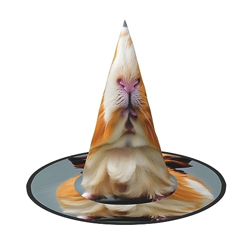 FRESQA Geschnittenes Meerschweinchen-Kostüm für Damen, Hexenhut, Kostüm für Halloween, Halloween, Partyhut von FRESQA