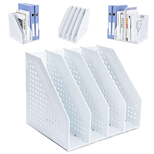 FRETONBA Faltbarer Stehsammler A4, Aktenmagazinhalter mit 4 Fächer, Schreibtisch-Organizer für Büro-Organisation und Aufbewahrung, Schreibtisch-Organizer für School Office FRETONBA Faltbarer Stehsammler A4, Aktenmagazinhalter mit 4 Fächer, Schreibtisch-Organizer für Büro-Organisation und Aufbewahrung, Schreibtisch-Organizer für School Office von FRETONBA
