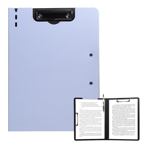 FRETONBA Klemmbrett a4, Schreibmappe Klemmbrett mit deckel, Klemmbrettmappe mit 2 Klemmen, Schreibbrett für Büro/Baustelle/Schule Clipboard Folder, Violett FRETONBA Klemmbrett a4, Schreibmappe Klemmbrett mit deckel, Klemmbrettmappe mit 2 Klemmen, Schreibbrett für Büro/Baustelle/Schule Clipboard Folder, Violett von FRETONBA