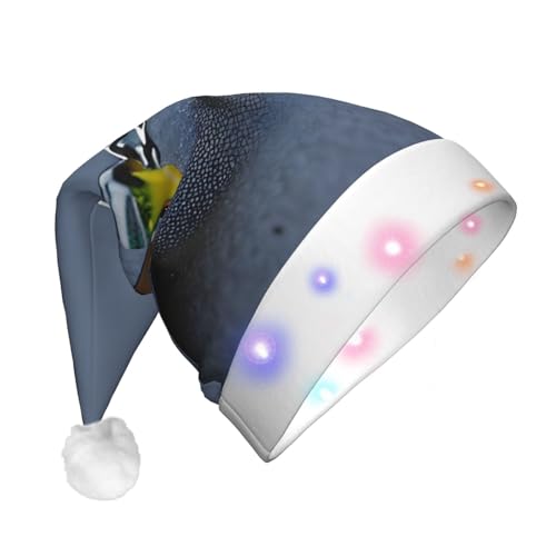 FRGMNT Weihnachtsmütze mit LED-Beleuchtung, 3 Blinkmodi, perfekt für Feiertage, Partys und Feiern. Verschiedene Arten von Angelködern von FRGMNT
