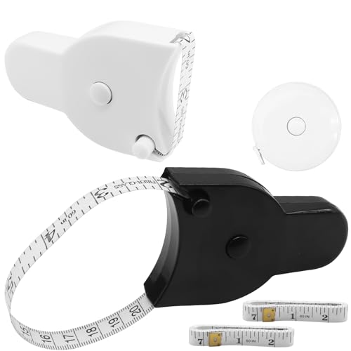 FR Automatisches Teleskop-Maßband (150 cm), einziehbares Maßband für Fitness, Maßband für Körper, selbstspannendes Körpermaßband, Gewichtsverlust, Handwerk, Nähen, (5 Stück) von FRIDEE