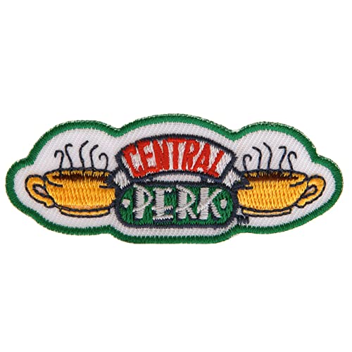 Friends - bestickt - Aufnäher zum Aufbügeln Central Perk (Einheitsgröße) (Gelb/Grün/Weiß) von FRIENDS