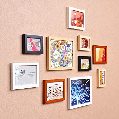 Bilderrahmen Wand Tischrahmen Fotorahmen, Bilderrahmen Set Holz Bilderrahmen Set, 10 Bilderrahmen, Multi- Bild Fotorahmen, Frame Wall Gallery Kit mit dekorativen Kunstdrucke& Hanging Vorlage Bilderrah Bilderrahmen Wand Tischrahmen Fotorahmen, Bilderrahmen Set Holz Bilderrahmen Set, 10 Bilderrahmen, Multi- Bild Fotorahmen, Frame Wall Gallery Kit mit dekorativen Kunstdrucke& Hanging Vorlage Bilderrah von FRINZA
