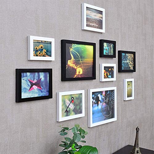 Bilderrahmen Wand Tischrahmen Fotorahmen, Bilderrahmen Set Holz Bilderrahmen Set, 10 Bilderrahmen, Multi- Bild Fotorahmen, Frame Wall Gallery Kit mit dekorativen Kunstdrucke& Hanging Vorlage Bilderrah Bilderrahmen Wand Tischrahmen Fotorahmen, Bilderrahmen Set Holz Bilderrahmen Set, 10 Bilderrahmen, Multi- Bild Fotorahmen, Frame Wall Gallery Kit mit dekorativen Kunstdrucke& Hanging Vorlage Bilderrah von FRINZA