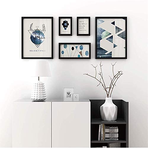 Bilderrahmen Wand Tischrahmen Fotorahmen, Bilderrahmen Set Holz Bilderrahmen Set, 5 Bilderrahmen, Multi- Picture Bilderrahmen Wand Set, Schwarz Bilderrahmen Wall Gallery Kit mit dekorativen Kunstdruck Bilderrahmen Wand Tischrahmen Fotorahmen, Bilderrahmen Set Holz Bilderrahmen Set, 5 Bilderrahmen, Multi- Picture Bilderrahmen Wand Set, Schwarz Bilderrahmen Wall Gallery Kit mit dekorativen Kunstdruck von FRINZA