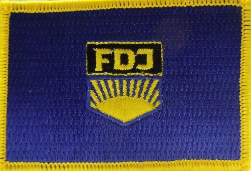 FRIP - DDR FDJ Aufbügler Aufnäher Patch ca. 8 x 5,5cm von FRIP –Versand