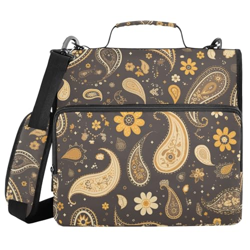 Ästhetisches, dekoratives Muster, 3 Ringe, 3,8 cm, Organizer mit Griff, einfach zu transportieren, Dokumentenmappe für Schule/Büro Ästhetisches, dekoratives Muster, 3 Ringe, 3,8 cm, Organizer mit Griff, einfach zu transportieren, Dokumentenmappe für Schule/Büro von FRODOTGV