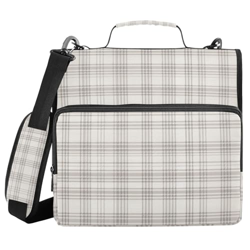 Aktenordner mit 3 Ringen, Reißverschluss, mit Griff, mehrere Taschen, tragbar, Portfolio für Mittelschüler, 3,8 cm, helles Schiefergrau Aktenordner mit 3 Ringen, Reißverschluss, mit Griff, mehrere Taschen, tragbar, Portfolio für Mittelschüler, 3,8 cm, helles Schiefergrau von FRODOTGV