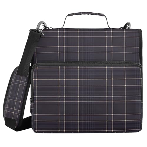 Aktenordner mit Reißverschluss, 3 Ringe, mit Griff und abnehmbarem Schultergurt, inklusive Reißverschlusstasche, Dokumenten-Organizer, Tasche für die Schule Aktenordner mit Reißverschluss, 3 Ringe, mit Griff und abnehmbarem Schultergurt, inklusive Reißverschlusstasche, Dokumenten-Organizer, Tasche für die Schule von FRODOTGV