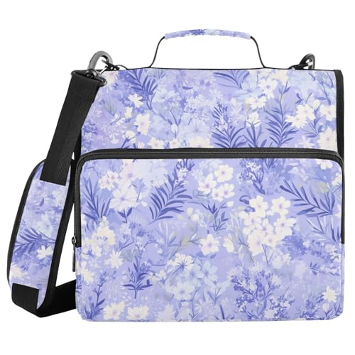 Aktenordner mit Reißverschluss, 3 Ringe, mit Schultergurt, mehrere Taschen, Schulordner, Organizer, geeignet für Mittelschule, 3,8 cm, Helles Lavendel Aktenordner mit Reißverschluss, 3 Ringe, mit Schultergurt, mehrere Taschen, Schulordner, Organizer, geeignet für Mittelschule, 3,8 cm, Helles Lavendel von FRODOTGV