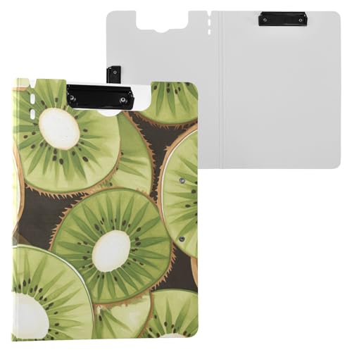 Clipboard Green Kiwis A4 Clipfolio Horizontal and Vertical Double Clips Nursing Clip Board with Cover von FRODOTGV