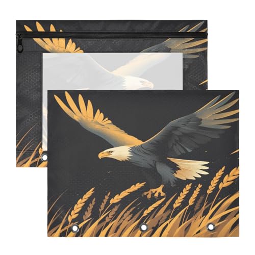 FRODOTGV Flying Birds Binder-Federmäppchen mit 3 verstärkten Ösen, 3-Loch-Tasche für A4-Papier, Briefe, 2 Stück, Lehrer-Unterrichtsbedarf FRODOTGV Flying Birds Binder-Federmäppchen mit 3 verstärkten Ösen, 3-Loch-Tasche für A4-Papier, Briefe, 2 Stück, Lehrer-Unterrichtsbedarf von FRODOTGV