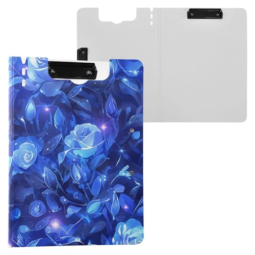 Faltbares Klemmbrett blaue Rosen A4 Klemmbrett Folio Doppelclips Stifthalter Schule Klemmbrett mit festem Einband Faltbares Klemmbrett blaue Rosen A4 Klemmbrett Folio Doppelclips Stifthalter Schule Klemmbrett mit festem Einband von FRODOTGV