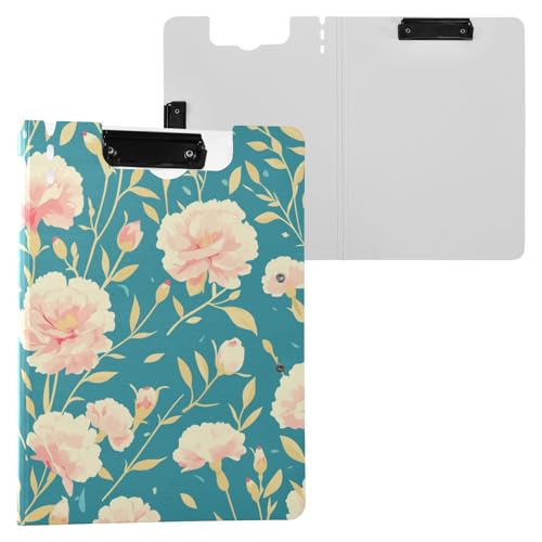 Klemmbrett mit Ordner Niedliche Nelke Türkis A4 Klemmbrett Binder Doppelclips Stifthalter Büro Klemmbrett mit Hardcover Klemmbrett mit Ordner Niedliche Nelke Türkis A4 Klemmbrett Binder Doppelclips Stifthalter Büro Klemmbrett mit Hardcover von FRODOTGV